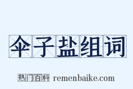 伞子盐组词是什么意思的图片